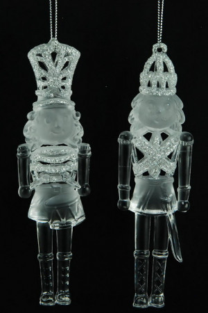 Украшение &quot;Щелкунчик&quot; цвет серебро,2 вида,цена за 1 шт.15 см, (150094)