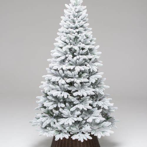 Искусственная елка Финская заснеженная 210 см., 100% Литая хвоя, ЕлкиТорг (255210)