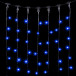 Светодиодный занавес 1*9 м., 900 синих LED ламп, черный провод ПВХ, LTC (PCL901-11-2B)