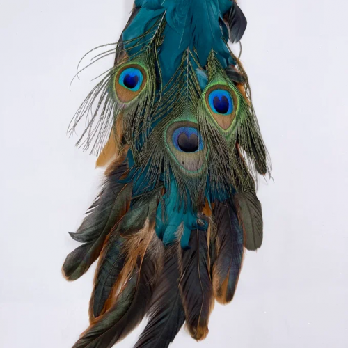 Елочное украшение Павлин королевский 50 см., синий, пенопласт, Christmas DeLuxe (13415) в Санкт-Петербурге