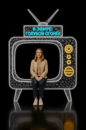 Светодиодная фотозона Голубой огонек 200 см., Сад Радости (SR102)