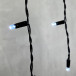 Светодиодная бахрома с колпачком 3,2*0,9 м., 180 холодных белых LED ламп, мерцание, черный провод ПВХ, IP65, LTC (PIL180BLWCAP-11-2W)
