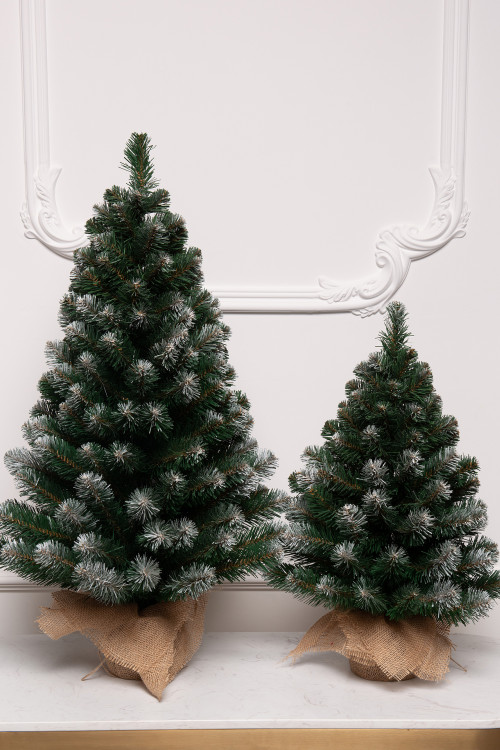 Искусственная елка Звездная заснеженная 90 см., мягкая хвоя ПВХ, ЕлкиТорг (188090)