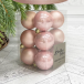 Набор пластиковых шаров Дивный 60 мм., розовый перламутр, 12 шт., Christmas DeLuxe (87053)