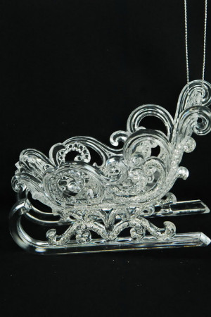 Украшение &quot;Сани&quot; цвет серебро, 10 см. (150096)