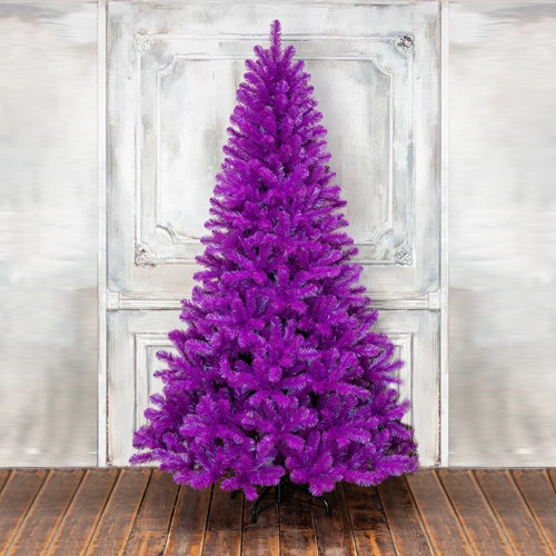 Искусственная елка Искристая 120 см., фиолетовая, мягкая хвоя, ЕлкиТорг (154120) в Белгороде