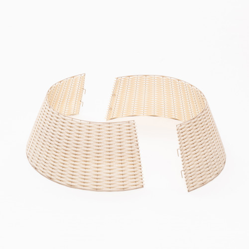 Корзина под елку Премиум Царская Лоза 65*48*30 см., разборная, бри, ЕлкиТорг (65-239) в Санкт-Петербурге