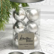 Набор пластиковых шаров Дивный 60 мм., серебро, 12 шт., Christmas DeLuxe (87557)