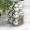 Набор пластиковых шаров Дивный 60 мм., серебро, 12 шт., Christmas De Luxe (87557)