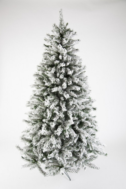 Ель Атлантида заснеженная 215 см., мягкая хвоя, Black Box (74343)