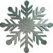 Снежинка из пенофлекса Резная 400 мм., серебро, ПромЕлка (CP-400SILVER)