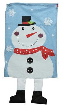 Мешок для подарка Снеговик с ножками 50*70 см, Kaemingk ( 660156/1)  в Белгороде