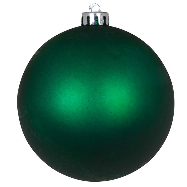 Пластиковый шар 100 мм., зеленый матовый., 1 шт., Snowmen (ЕК0413)