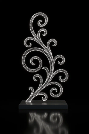 Светодиодная инсталляция Морозный узор холодный-белый 200 см., Сад Радости (SR104)