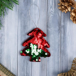 Мягкая подвеска Ёлочка 8,5*9,5 см., Зимнее Волшебство (4325458)