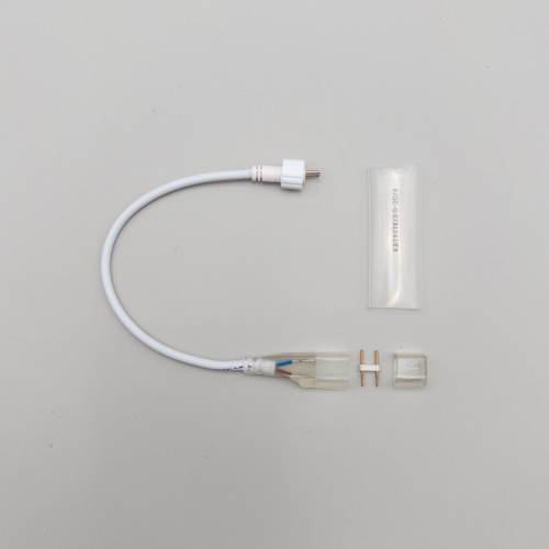 Установочный комплект с коннектором на 24В. для одностороннего Неона 8х16 мм., белый, LTC (FR-23540)