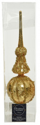Стеклянная макушка Роскошь Королевы -  31 см., золотой,  Kaemingk (173402/1)
