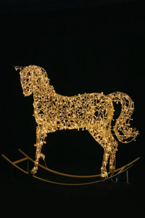 Светодиодная фигура Лошадка качалка 170 см., Сад Радости (SR007)