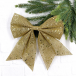 Бант Бриджит 20x24 см., 1 шт., золото с пайетками, Christmas DeLuxe (86831)  в Санкт-Петербурге