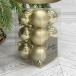 Набор пластиковых шаров Дивный 60 мм., шампань, 12 шт., Christmas DeLuxe (87559)