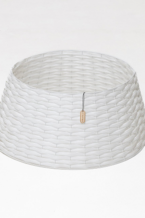 Корзина под елку Прованс 87*55*27 см., разборная, белая, ЕлкиТорг (87-230)