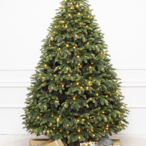 Искусственная елка Богемская 240 см., 778 теплых белых LED ламп, Литая хвоя+ПВХ, ЕлкиТорг (180240)