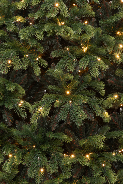 Искусственная елка Богемская 240 см., 778 теплых белых LED ламп, Литая хвоя+ПВХ, ЕлкиТорг (180240)