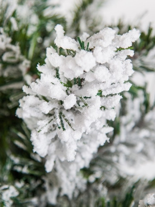 Ель Атлантида заснеженная 230 см., мягкая хвоя, Black Box (74344)