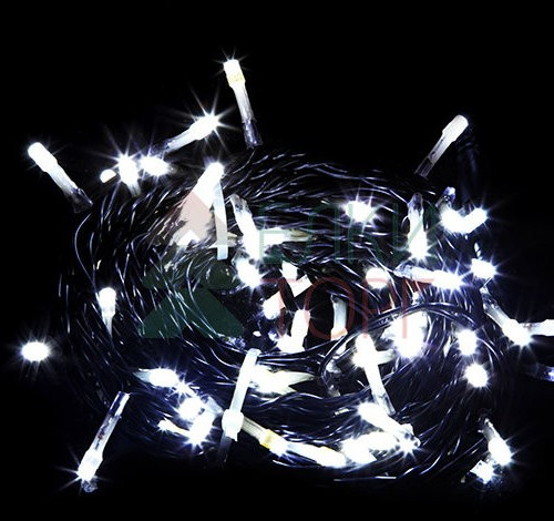 Комплект гирлянды на деревья 100 м., 5 лучей по 20 м, 24V, 1000 холодных белых LED ламп, черный ПВХ, LTC (KDD1000-11-1W) в Санкт-Петербурге