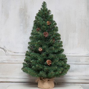 Искусственная елка Снежная королева зеленая 90 см., мягкая хвоя ПВХ, ЕлкиТорг (32090)