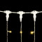 Светодиодный занавес 2*2 м., 400 теплых белых LED ламп, прозрачный провод ПВХ, Beauty Led (PCL402-10-2WW)