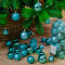 Набор пластиковых шаров Стиль mix, бирюзовый, 30 шт, Kaemingk (023068)
