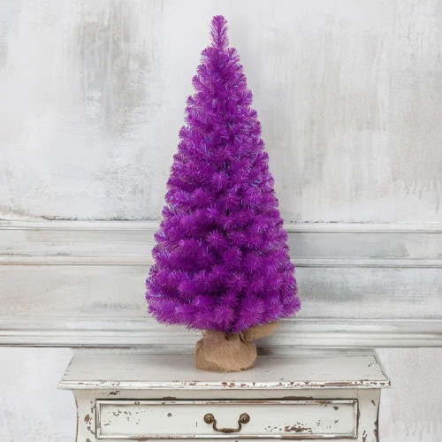 Искусственная елка Искристая фиолетовая 90 см., мягкая хвоя ПВХ, ЕлкиТорг (154090) в Казани