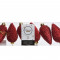 Пластиковая елочная игрушка Шишка красная, 80 мм., 6 шт., Kaemingk (028572)
