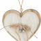 Елочное украшение Сердце Континенталь 90 мм., белое, Koopman (DH8056430/4)
