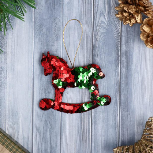 Мягкая подвеска Лошадка 9,5*8 см., Зимнее Волшебство (4325460) в Санкт-Петербурге