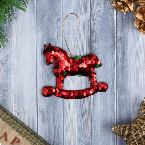 Мягкая подвеска Лошадка 9,5*8 см., Зимнее Волшебство (4325460) в Санкт-Петербурге