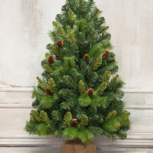 Искусственная сосна Байкальская с шишками 90 см., Леска+ПВХ, ЕлкиТорг (97090)