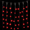 Светодиодный занавес 2*2 м., 400 красных LED ламп, черный провод ПВХ, Beauty Led (PCL402-11-2R)