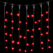Светодиодный занавес 2*2 м., 400 красных LED ламп, черный провод ПВХ, LTC (PCL402-11-2R) в Санкт-Петербурге