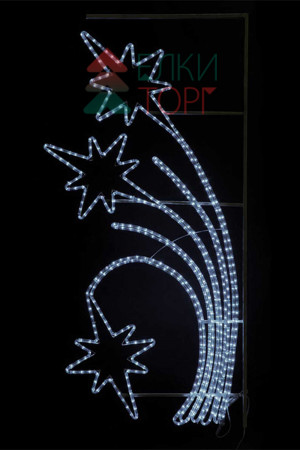 Светодиодная консоль Салют, 95*170 см., холодные белые LED лампы, прозрачный силикон, LTC (SKL9-220W)