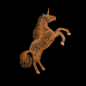 Светодиодная фигура Единорог на дыбах 250 см., Сад Радости (SR009)