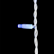 Светодиодная бахрома с колпачком 3,1*0,5 м., 120 синих LED ламп, каучуковый белый провод, Beauty Led (LL120-8-2B)