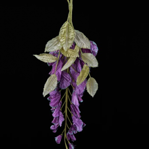 Подвесной букет Глицинии 48 см., лиловый, Christmas DeLuxe (88978)