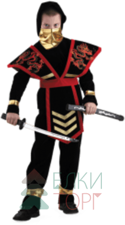 Карнавальный костюм Мастер Ниндзя, красный (922-34)
